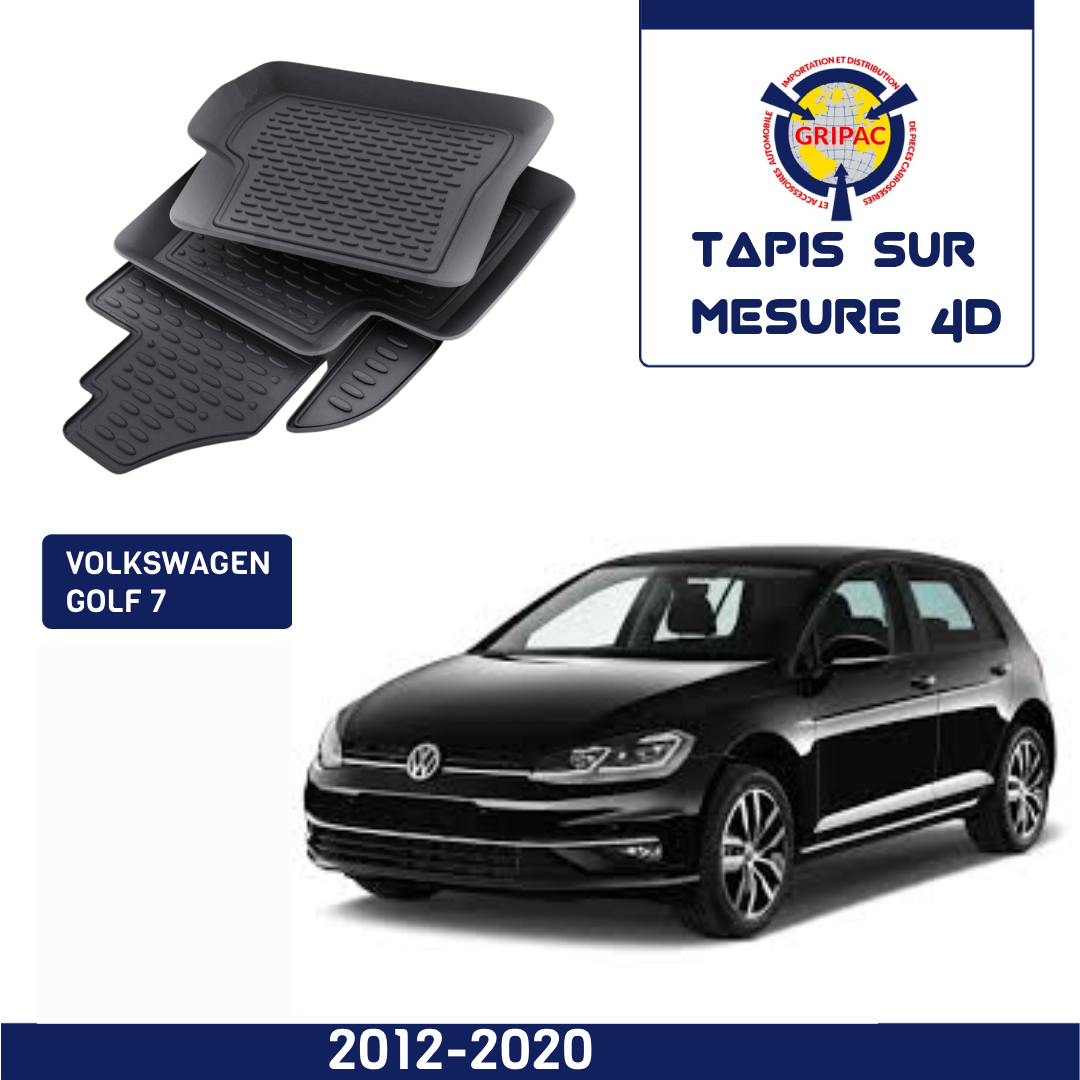 Tapis sur mesure 4D Volkswagen Golf 7 2012-2020