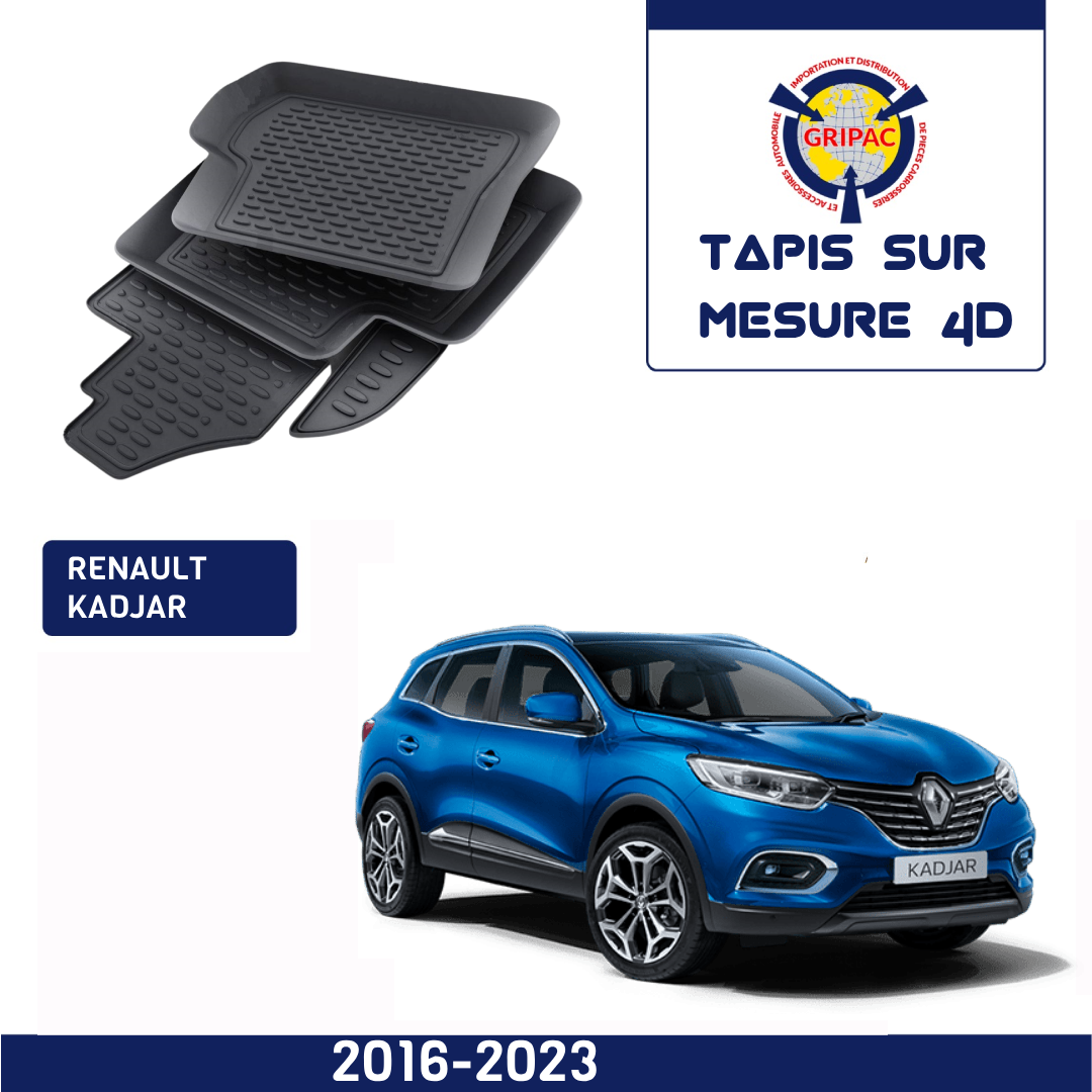 Tapis sur mesure 4D Renault Kadjar 2016-2023