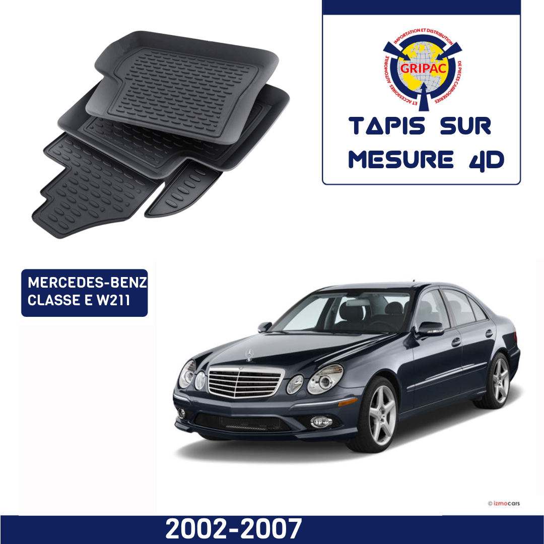 Tapis sur mesure 4D Mercedes-benz Classe E W211 2002-2007