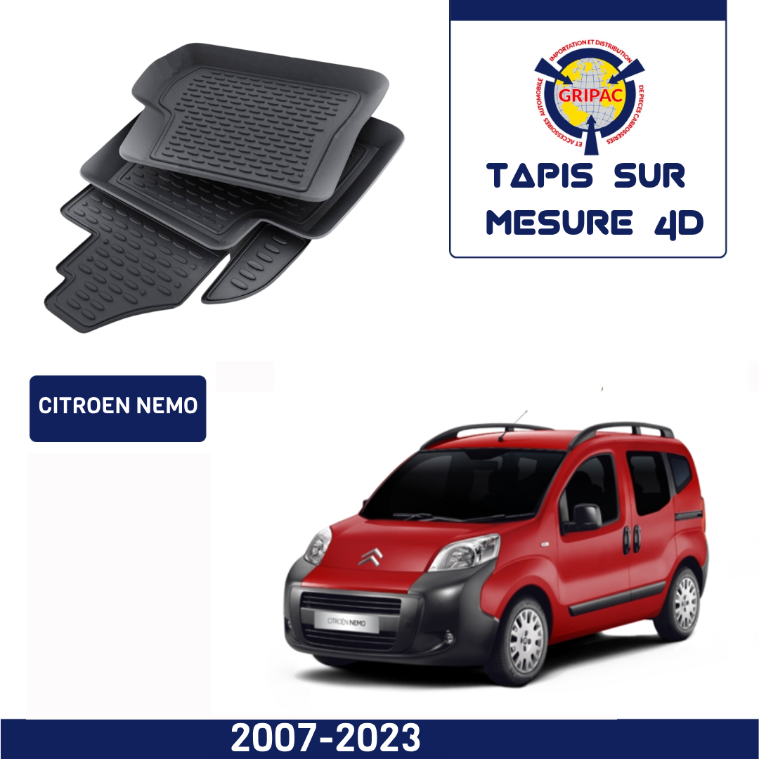 Tapis sur mesure 4D Citroën nemo 2007-2023