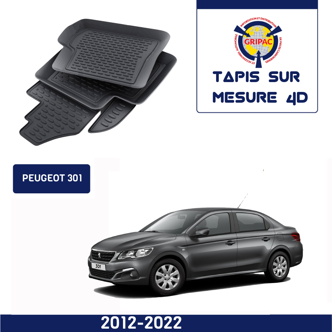 Tapis sur mesure 4D Peugeot 301 2012-2022