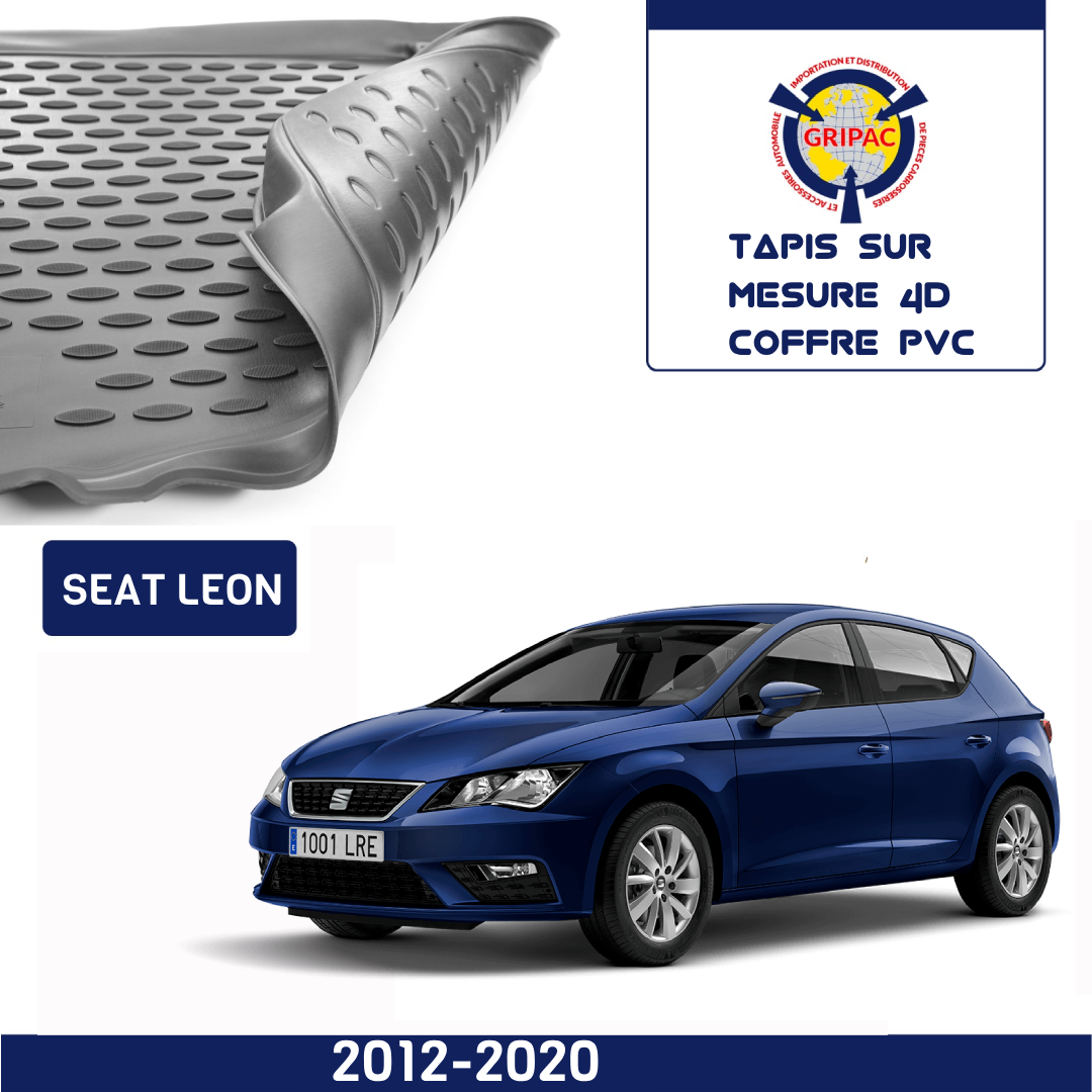 Tapis sur mesure 4D Coffre PVC Seat Leon 2012-2020