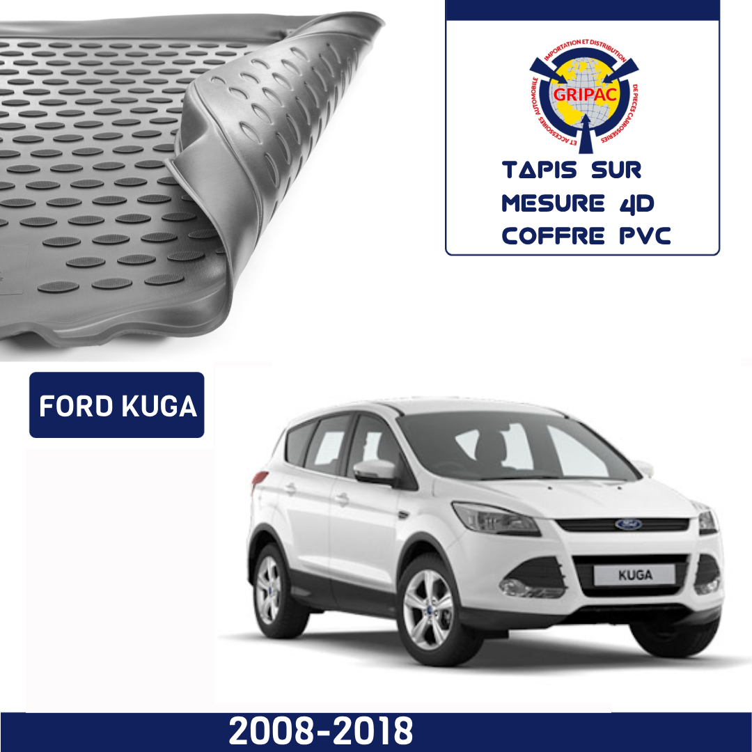 Tapis sur mesure 4D coffre PVC Ford Kuga 2008-2018