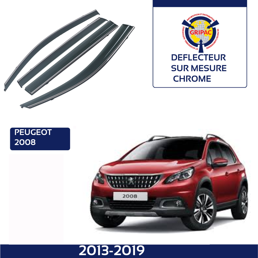 Déflecteur chrome Peugeot 2008  2013-2019