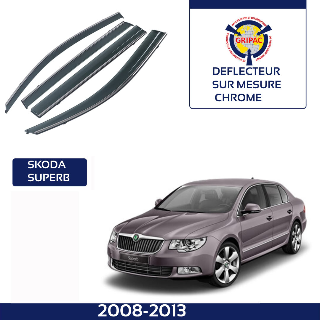 Déflecteur chrome Skoda superbe 2008-2013