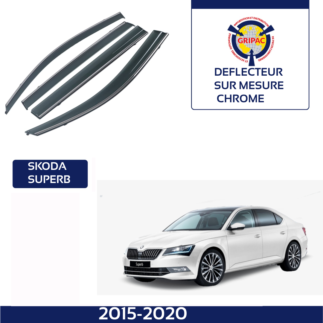 Déflecteur chrome Skoda superbe 2015-2020