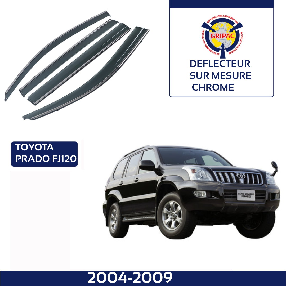 Déflecteur chrome Toyota Prado FJ120 2004-2009