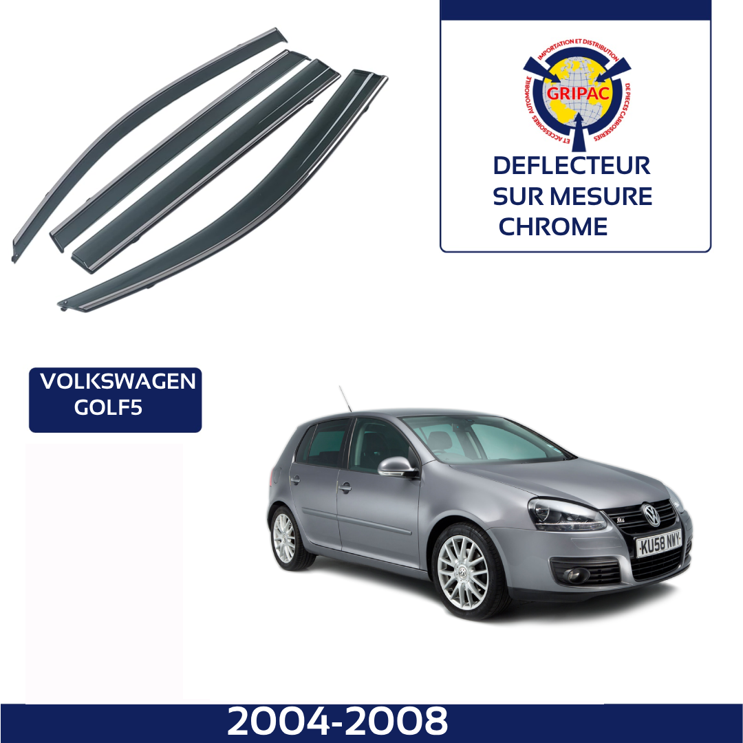 Déflecteur chrome Volkswagen golf 5 2004-2008