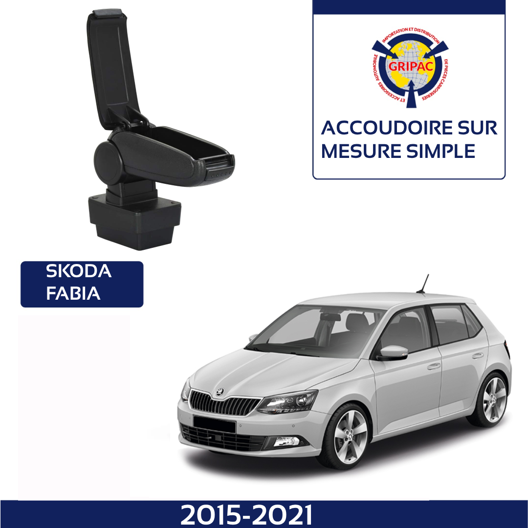 Accoudoir sur mesure Skoda Fabia 2015-2021