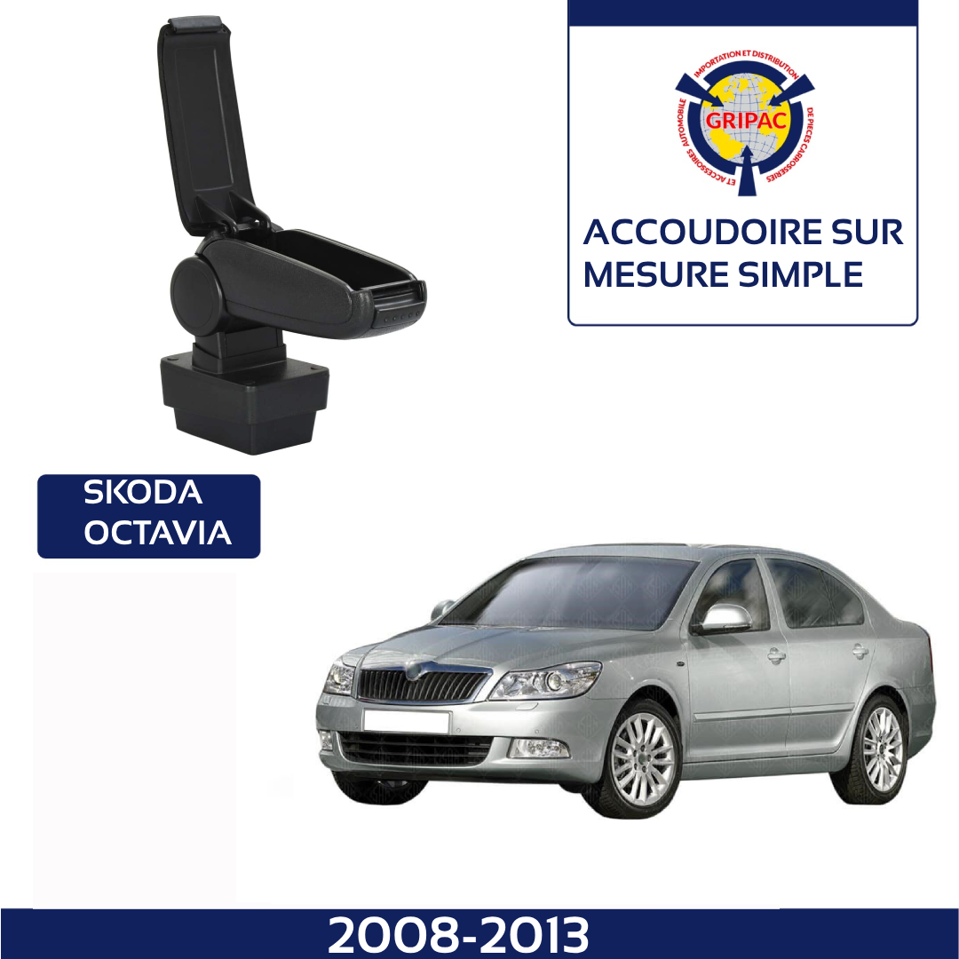 Accoudoir sur mesure Skoda octavia 2008-2013