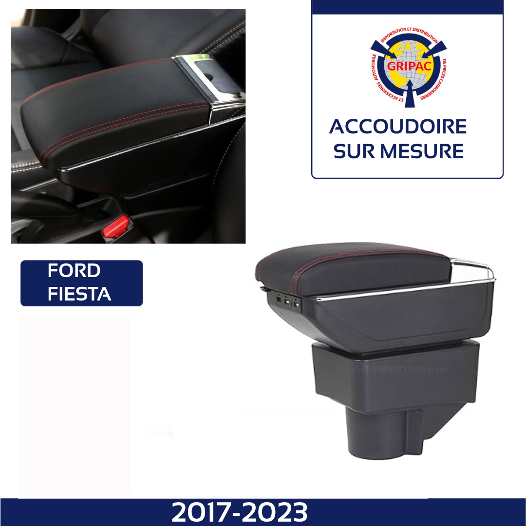 Accoudoir sur mesure avec USB Ford fiesta 2017-2024