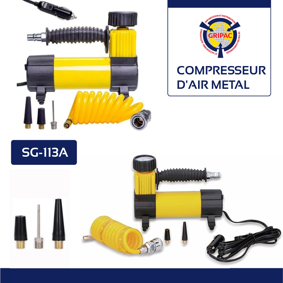 Compresseur d'air métal jaune