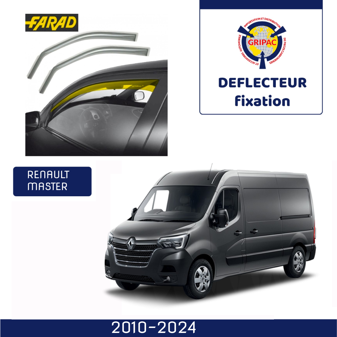 Déflecteur d'air fixation farad Renault master 2010-2024