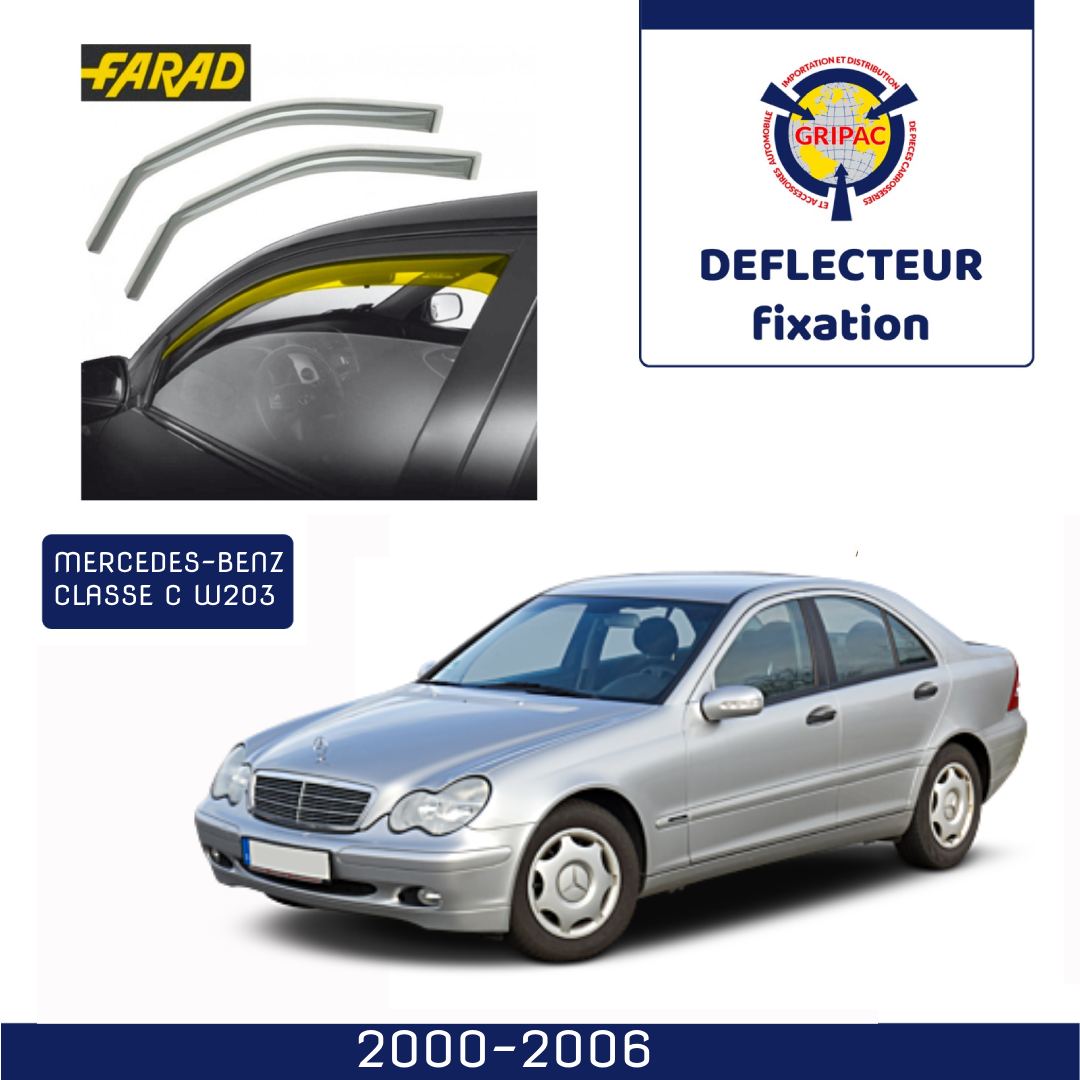 Déflecteur d'air fixation farad Mercedes-Benz classe c W203 2000-2006