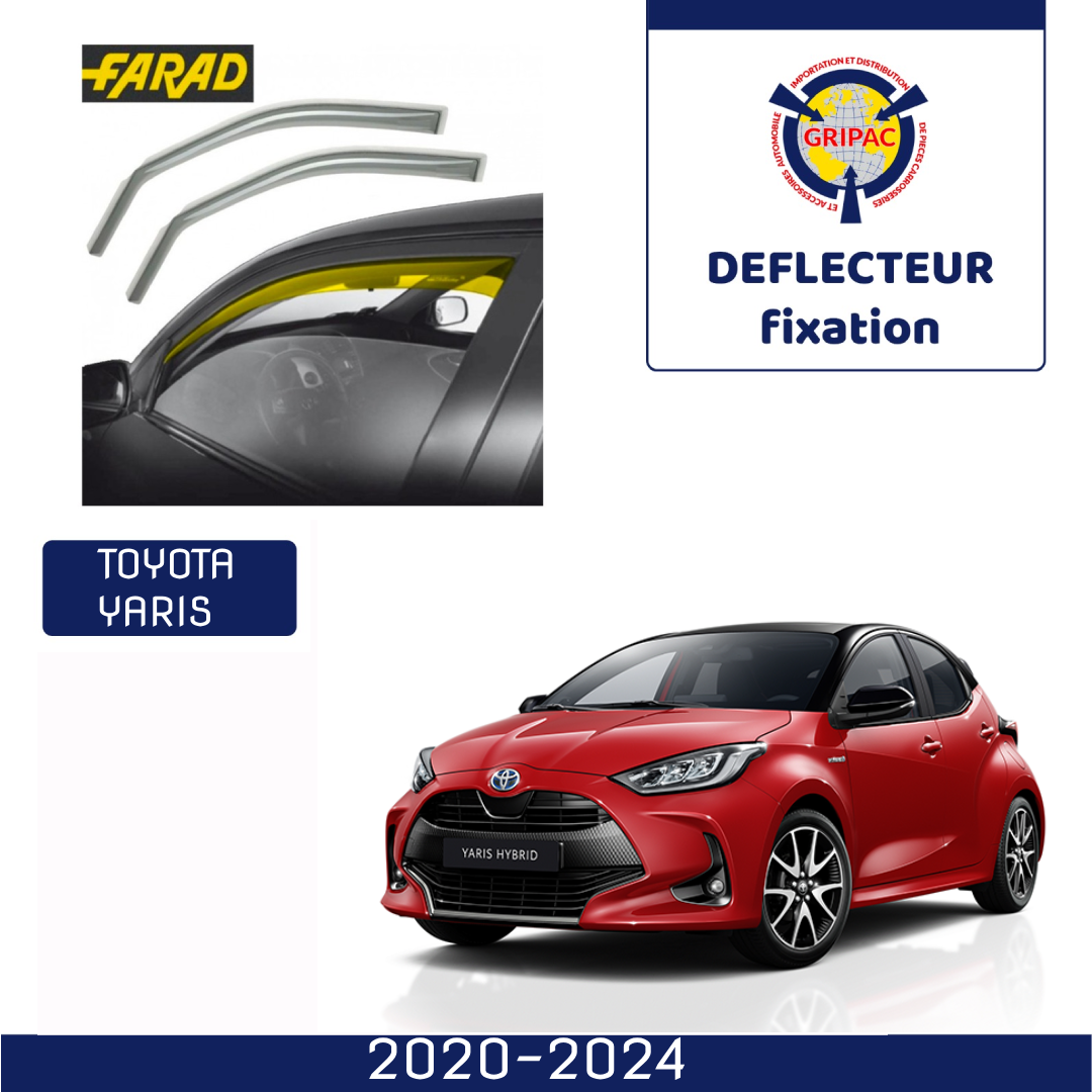 Deflecteur d'air fixation farad toyota yarix 2020-2024