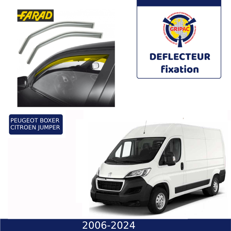 déflecteur d'air fixation farad Peugeot boxer/ Citroen jumper/ fiat ducato 2006-2024