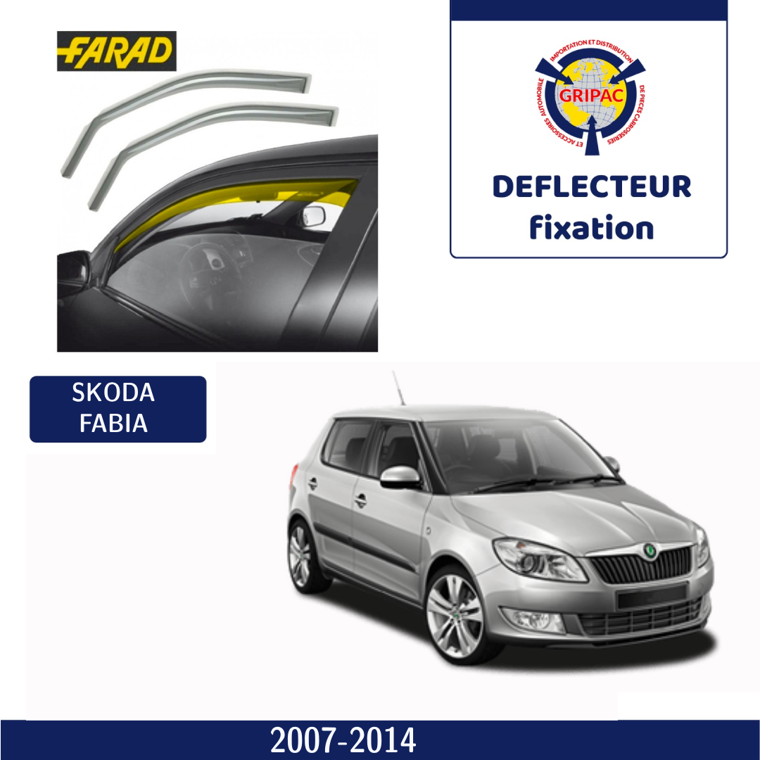 Déflecteur d'air fixation farad skoda fabia 2007-2014