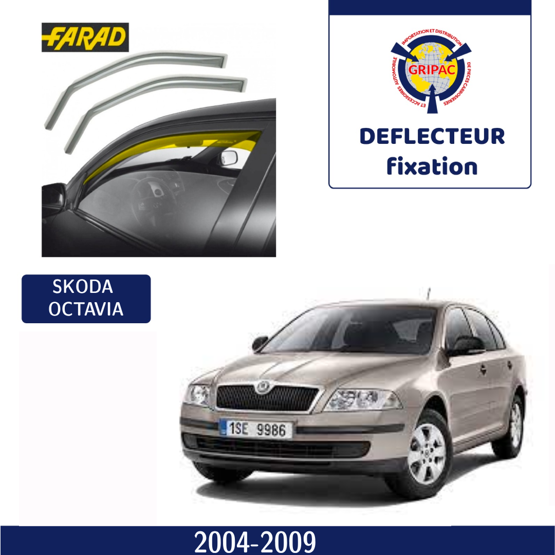 Déflecteur d'air fixation farad skoda octavia 2004-2009