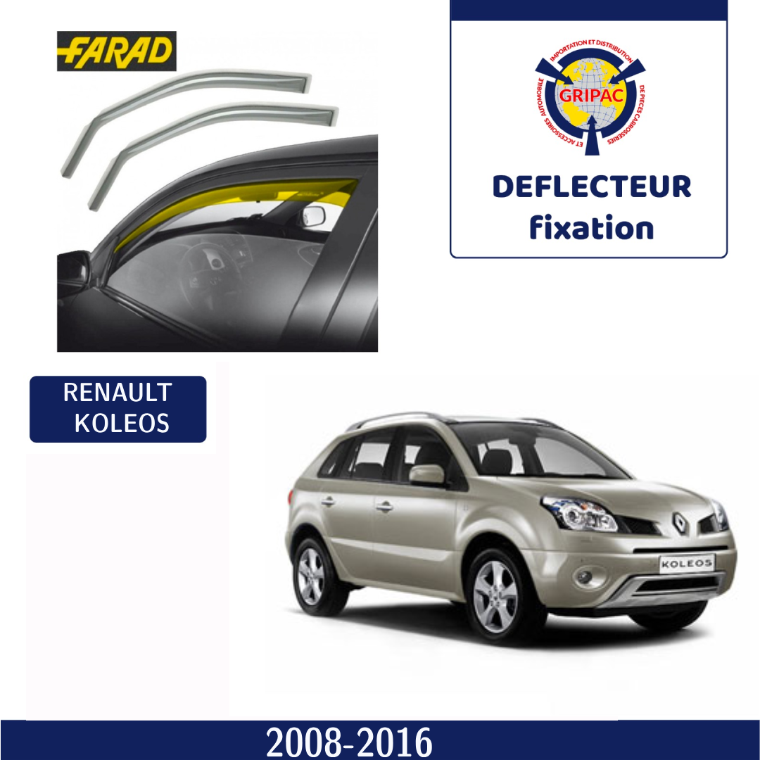 Déflecteur d'air fixation farad Renault koleos 2008-2016