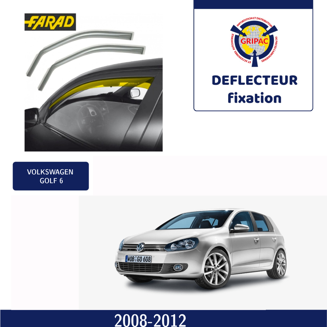 Déflecteur d'air fixation farad Volkswagen golf 6