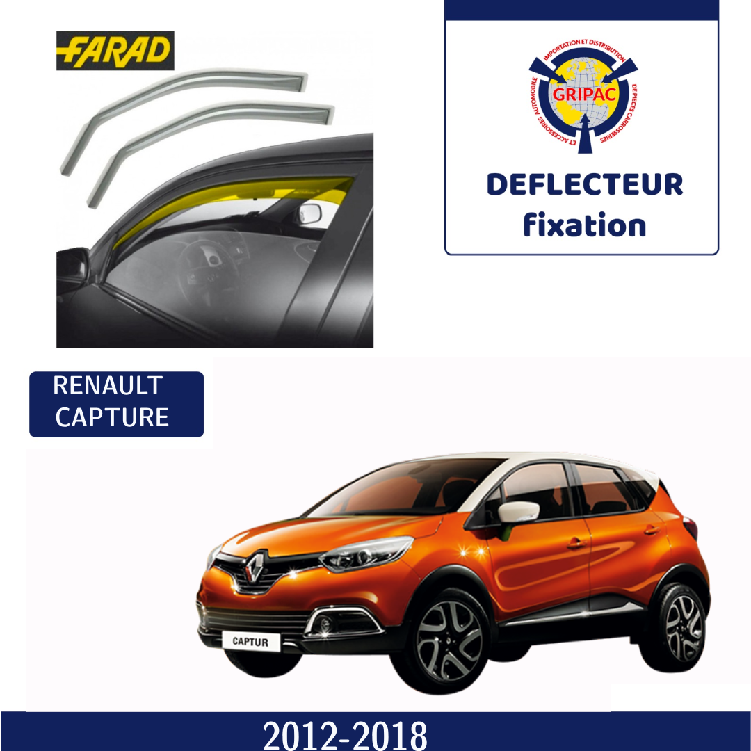 Deflecteur d'air fixation farad renault capture 2012-2018