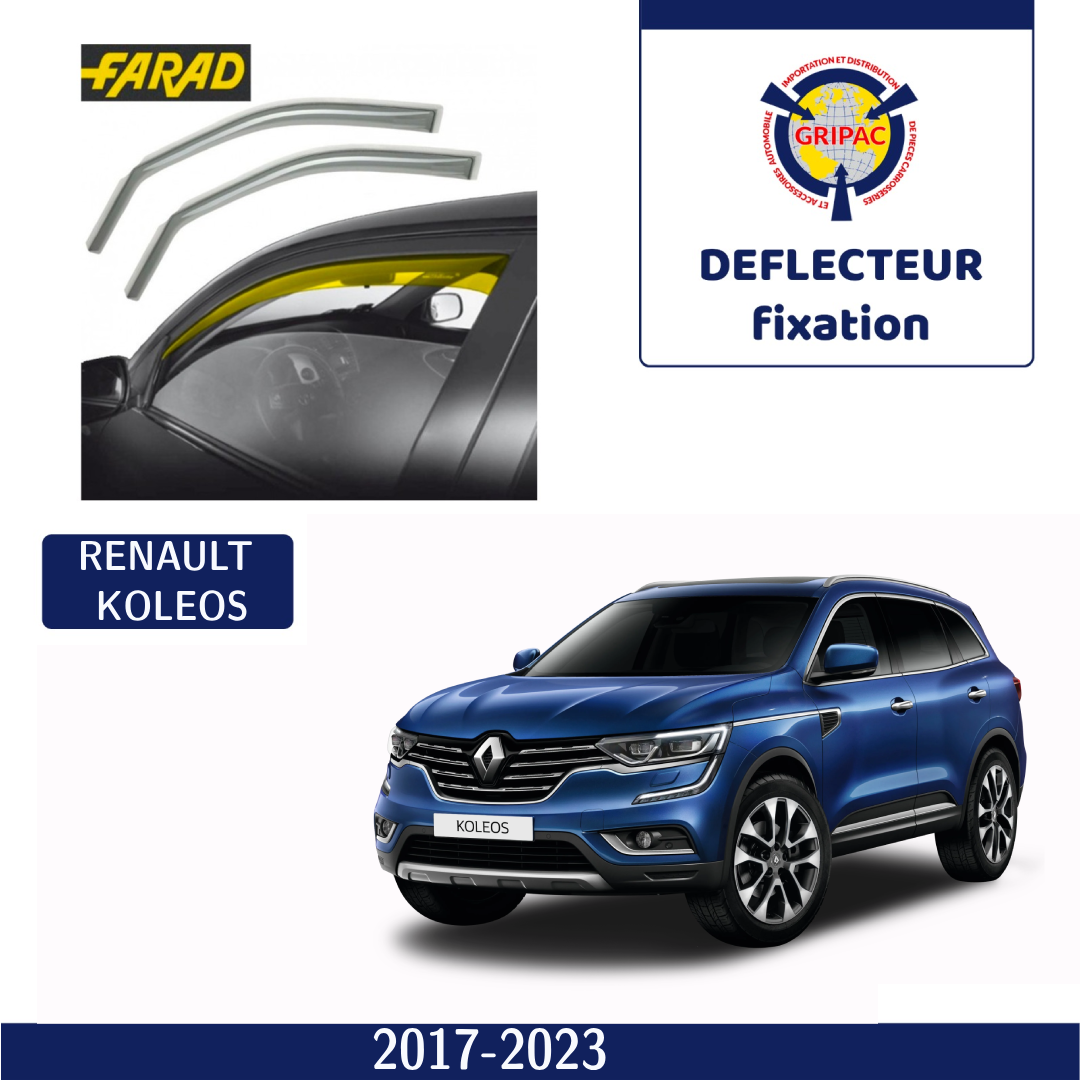 Déflecteur d'air fixation farad Renault Koleos 2017-2023