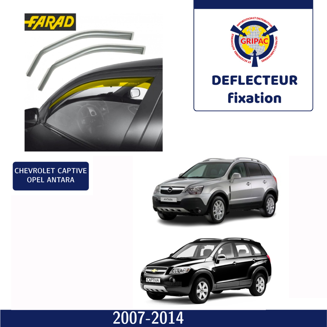 Déflecteur d'air fixation farad opel antara/chevrolet captiva 2007+