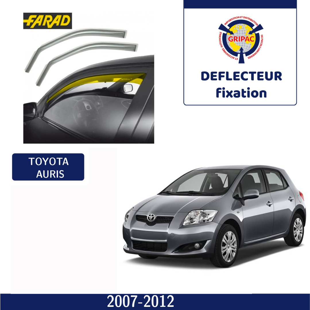 Déflecteur d'air fixation farad toyota auris 2007-2012