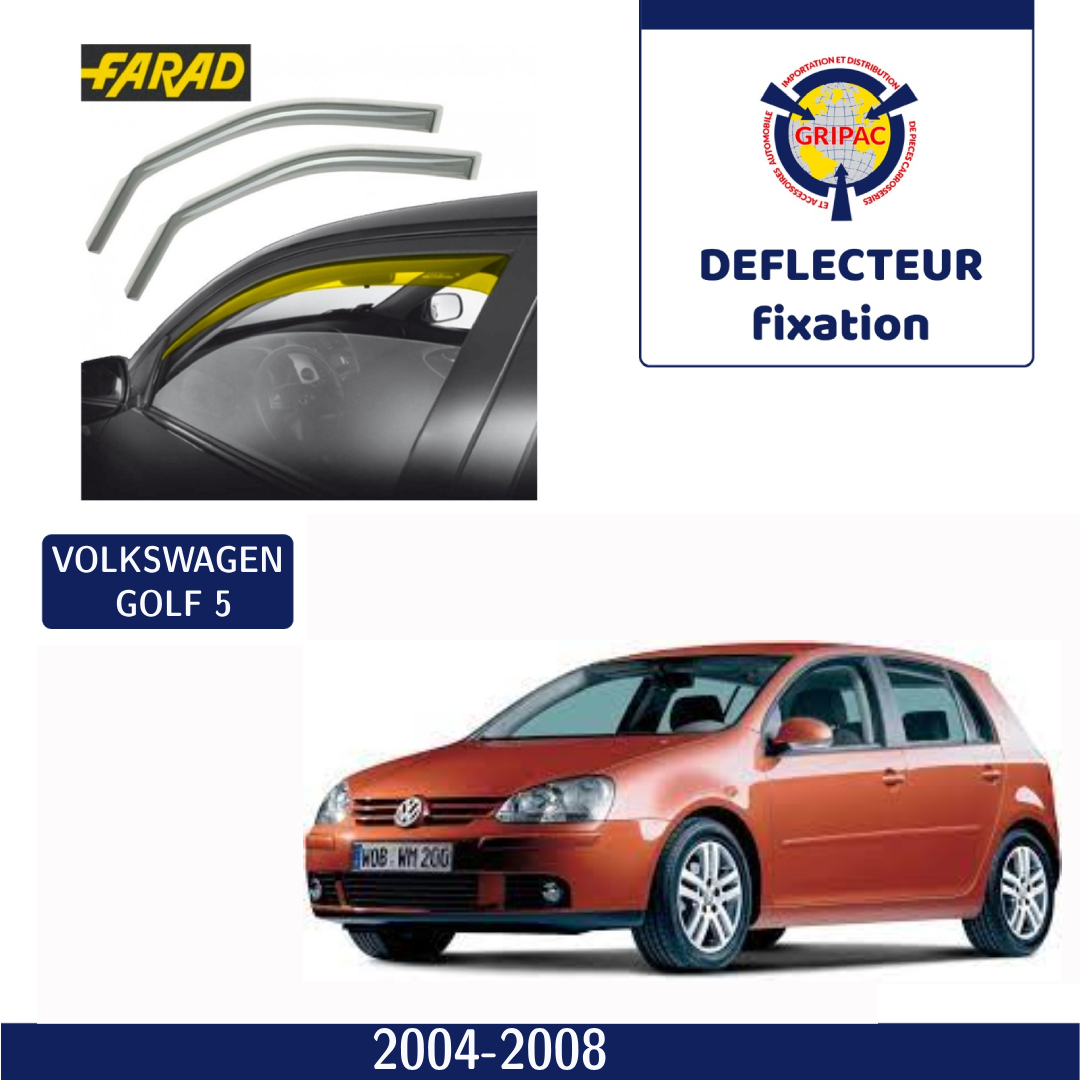 Déflecteur d'air fixation farad volkswagen golf 5