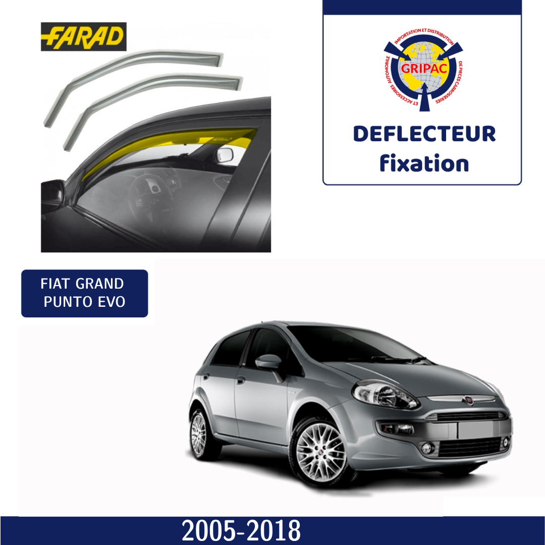 Déflecteur d'air fixation farad fiat grand punto Evo 2005-2018