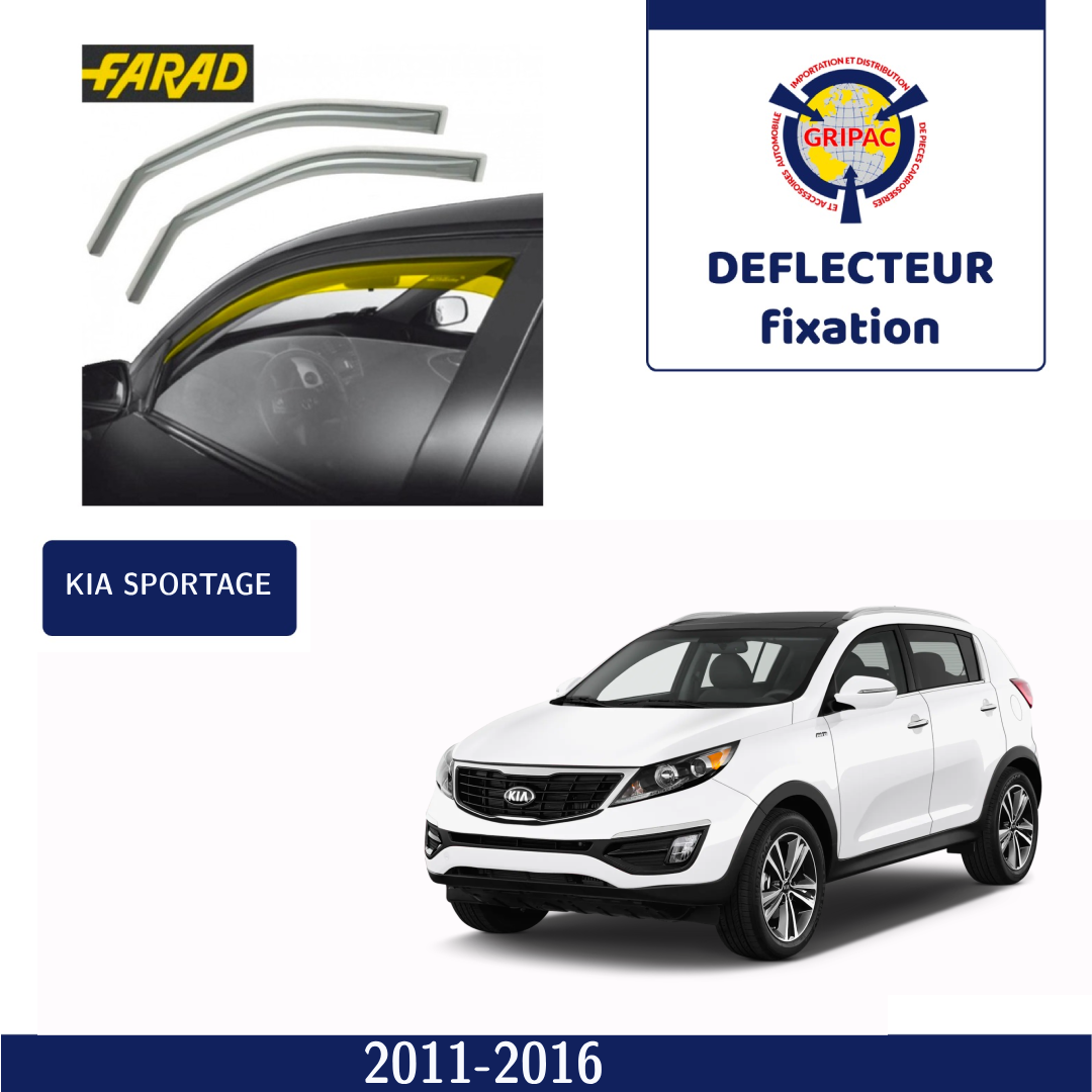 Déflecteur d'air fixation farad Kia sportage 2011-2016