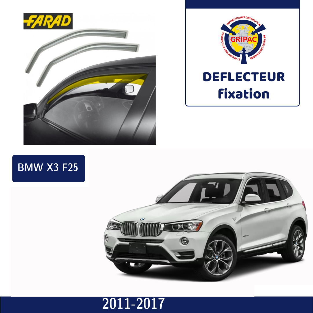 Deflecteur d'air fixation farad Bmw X3 F25 2011-2017