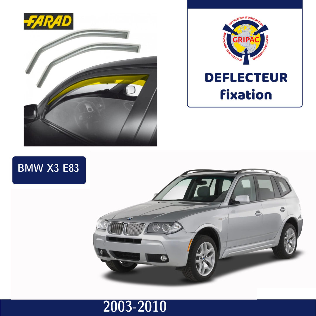 Deflecteur d'air fixation farad Bmw X3 E83 2003-2010