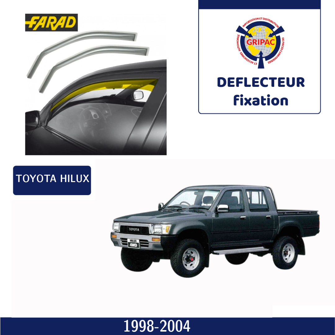 Déflecteur d'air fixation farad Toyota hilux 4X4 1998-2004