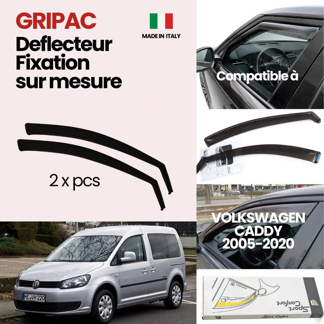 13-081M Déflecteur d'air fixation farad 2pieces Volkswagen caddy 2005-2020