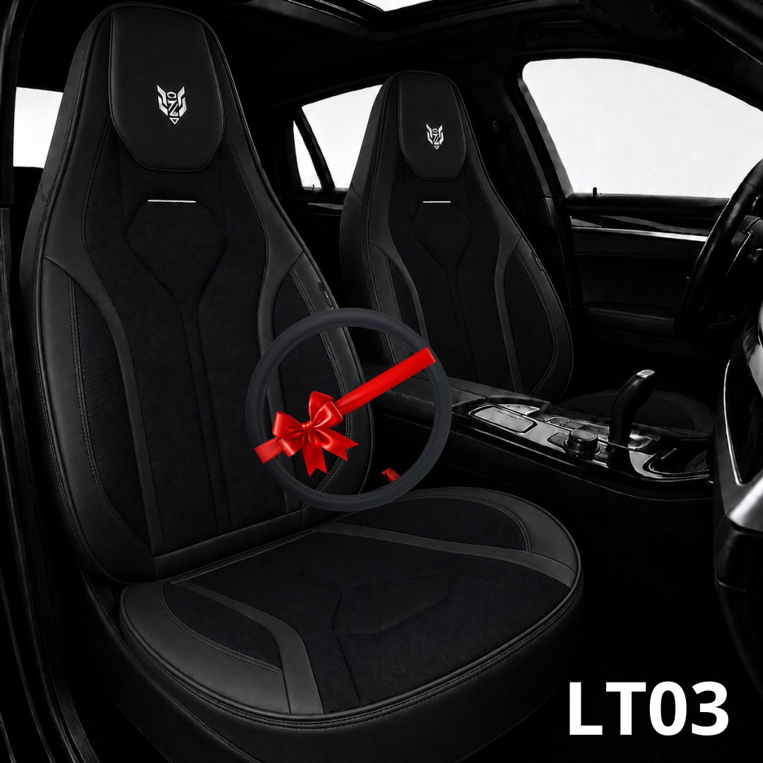 LT03 Caldo sport cuir / alcantara noir + couvre volant