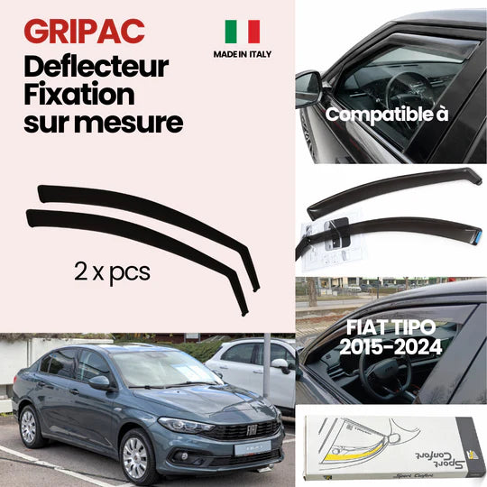 12-571 Deflecteur d'air fixation farad 2piece fiat tipo 2015-2024
