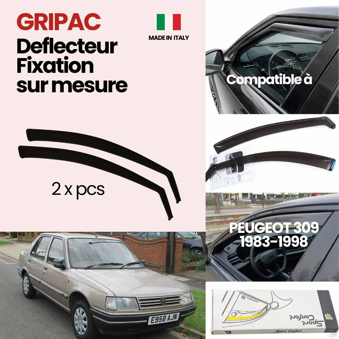 12-146 Deflecteur d'air fixation farad 2piece peugeot 309 1983-1998