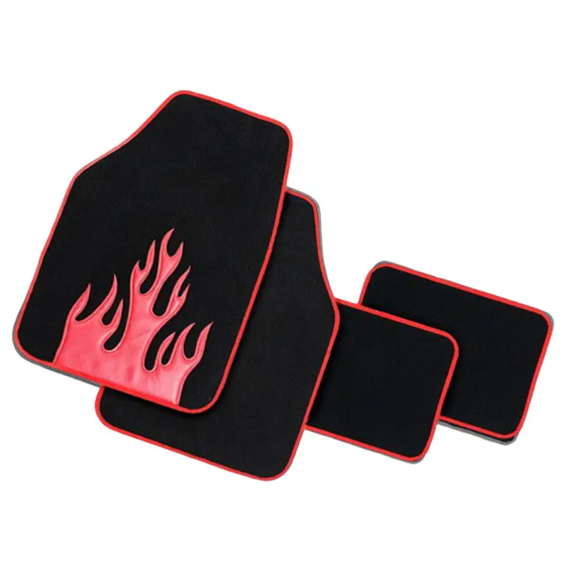 Tapis moquette flamme rouge